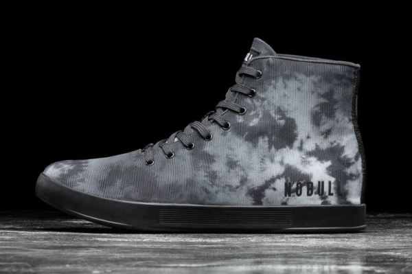 NOBULL WOMEN'S SHOES HIGH-TOP DARK CLOUD TIE-DYE CANVAS TRAINER | CANADA OUTLET - Click Image to Close