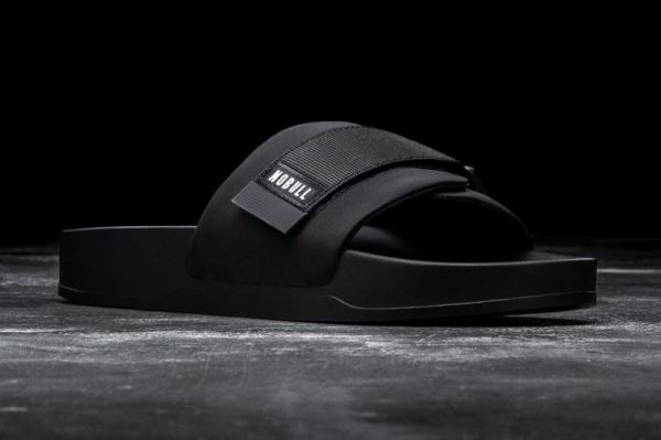 NOBULL MEN'S SHOES BLACK ADJUSTABLE SLIDE | STYLISH OUTLET