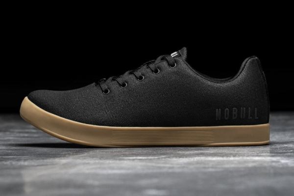 NOBULL WOMEN'S SHOES BLACK GUM CANVAS TRAINER | CANADA OUTLET