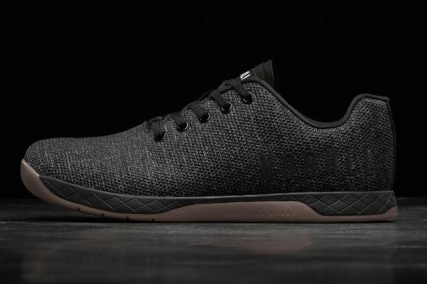 NOBULL WOMEN'S SHOES BLACK HEATHER DARK GUM TRAINER | CANADA OUTLET