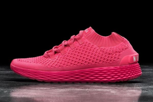 NOBULL MEN'S SHOES NEON PINK KNIT RUNNER | STYLISH OUTLET