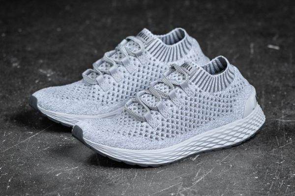 NOBULL WOMEN'S SHOES COOL GREY KNIT RUNNER | STYLISH OUTLET