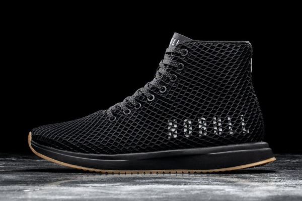 NOBULL WOMEN'S SHOES HIGH-TOP BLACK GUM MESH RUNNER | CANADA OUTLET - Click Image to Close