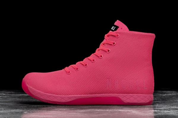 NOBULL WOMEN'S SHOES HIGH-TOP NEON PINK TRAINER | CANADA OUTLET