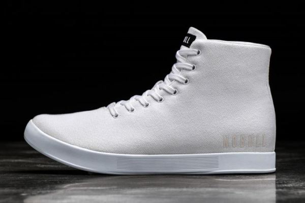 NOBULL WOMEN'S SHOES HIGH-TOP WHITE CANVAS TRAINER | CANADA OUTLET - Click Image to Close