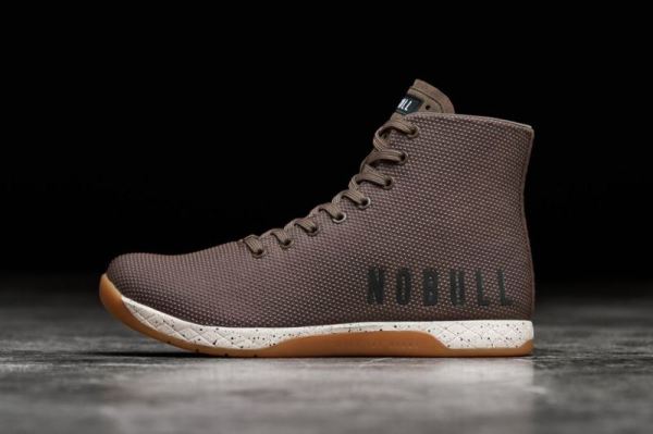 NOBULL MEN'S SHOES HIGH-TOP CHESTNUT TRAINER | STYLISH OUTLET