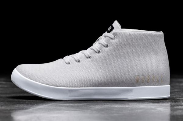 NOBULL WOMEN'S SHOES WHITE CANVAS MID TRAINER | CANADA OUTLET