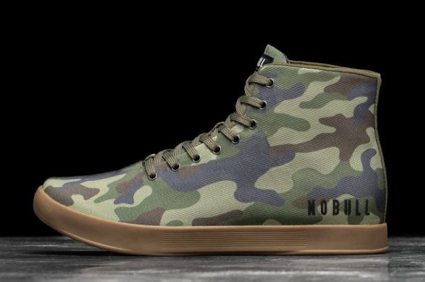 NOBULL WOMEN'S SHOES HIGH-TOP FOREST CAMO CANVAS TRAINER | CANADA OUTLET