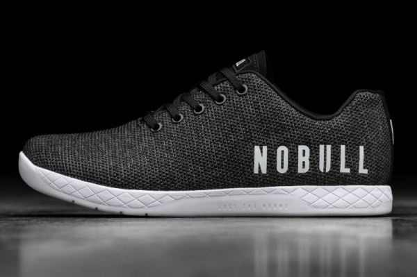 NOBULL MEN'S SHOES BLACK HEATHER TRAINER | STYLISH OUTLET - Click Image to Close