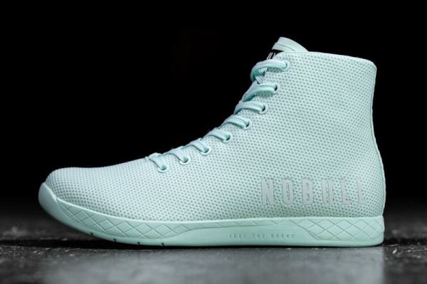 NOBULL WOMEN'S SHOES HIGH-TOP BLUE GLASS TRAINER | CANADA OUTLET