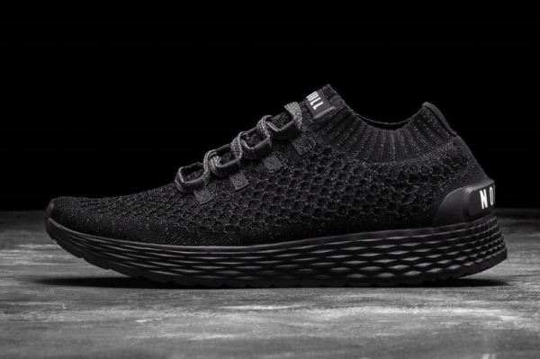 NOBULL MEN'S SHOES BLACK REFLECTIVE KNIT RUNNER | STYLISH OUTLET