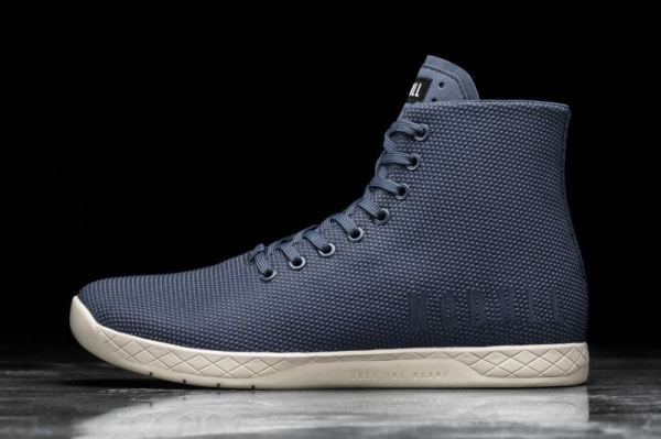 NOBULL WOMEN'S SHOES HIGH-TOP NAVY IVORY TRAINER | CANADA OUTLET