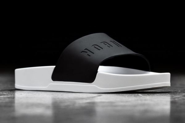 NOBULL WOMEN'S SHOES BLACK WHITE SLIDE | CANADA OUTLET