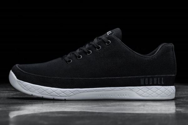 NOBULL WOMEN'S SHOES BLACK WHITE CANVAS TRAINER | CANADA OUTLET