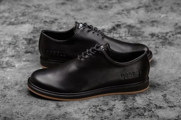 NOBULL MEN'S SHOES BLACK LEATHER DRESS SHOE | STYLISH OUTLET