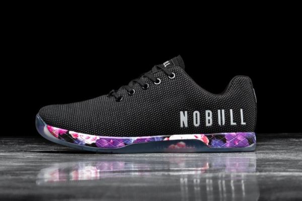 NOBULL WOMEN'S SHOES BLACK SPACE FLORAL TRAINER | CANADA OUTLET