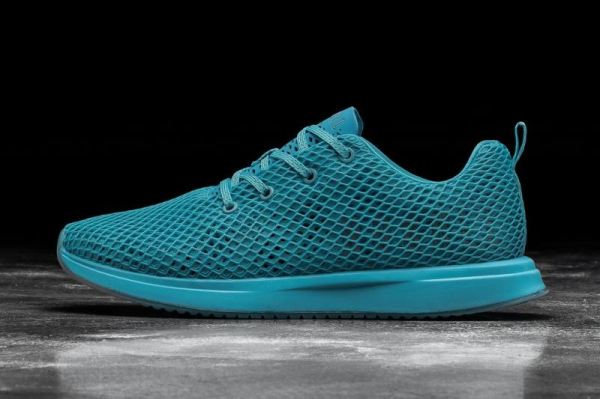 NOBULL MEN'S SHOES NEON BLUE MESH RUNNER | STYLISH OUTLET