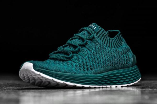 NOBULL WOMEN'S SHOES DEEP TEAL KNIT RUNNER | CANADA OUTLET