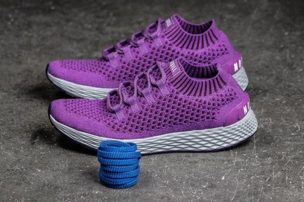 NOBULL MEN'S SHOES PURPLE KNIT RUNNER | STYLISH OUTLET - Click Image to Close