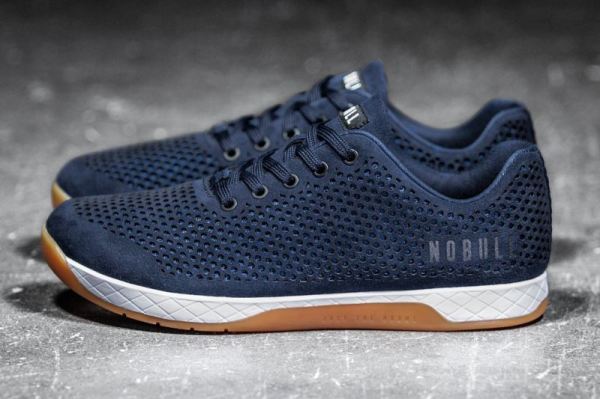 NOBULL MEN'S SHOES NAVY SUEDE TRAINER | STYLISH OUTLET