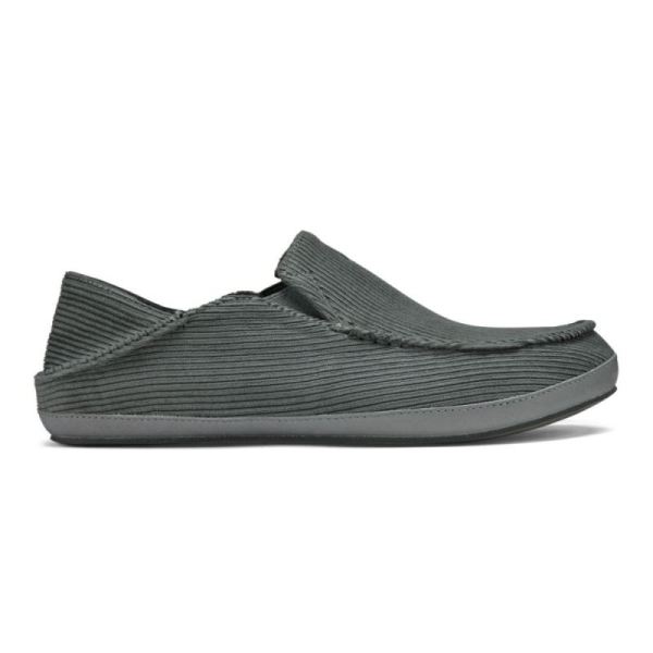 Olukai | Moloa 'Ie Slipper Men's Corduroy Slippers - Charcoal