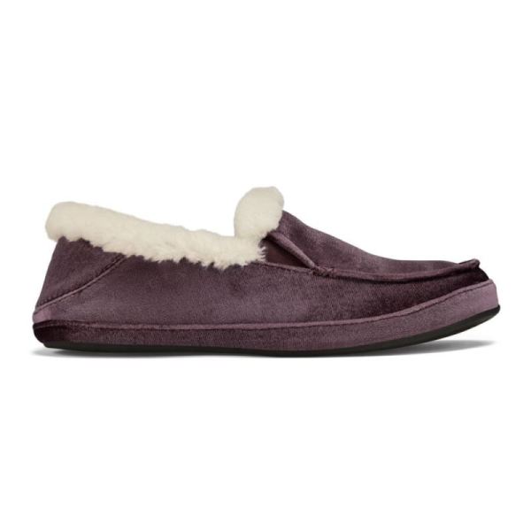 Olukai | Ku'una Lanui Women's Velvet Slippers - Red Ginger - Click Image to Close