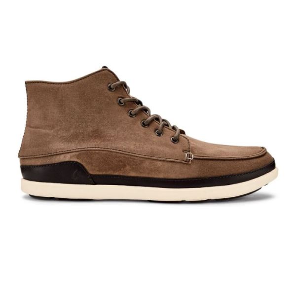 Olukai | Nalukai Kapa Men's Canvas Boots - Mustang / Bone