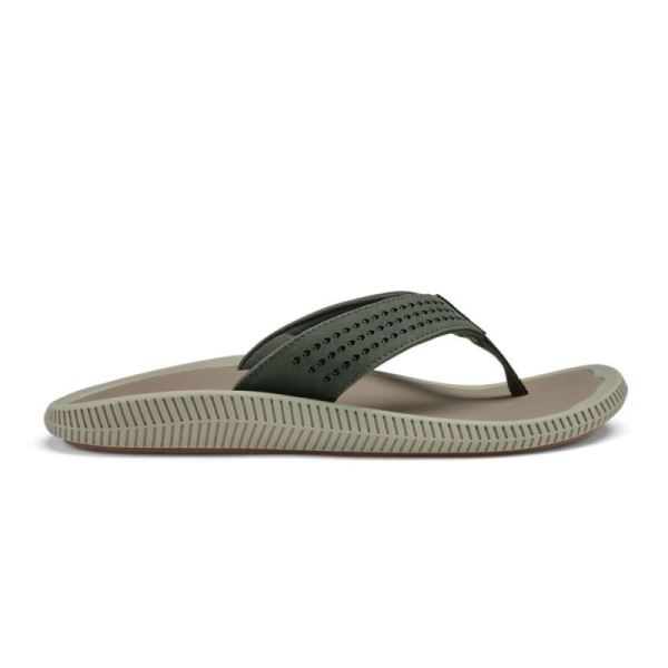 Olukai | Ulele Men's Beach Sandals - Nori / Clay - Click Image to Close