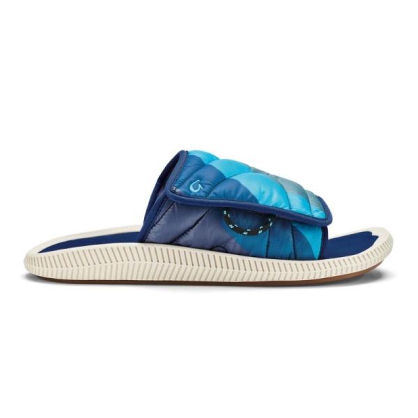 Olukai | Ulele 'Olu Mino Men's Slide Sandals - Deep Water / Tide