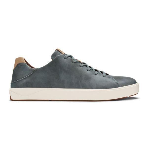 Olukai | Lae'ahi Li 'Ili Men's Leather Sneakers - Charcoal