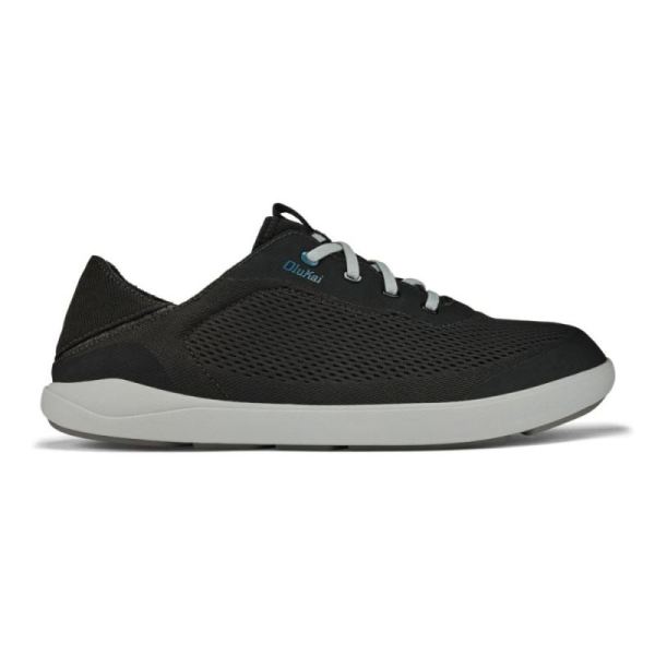 Olukai | Moku Pae Men's Shoes - Black / Blue Coral - Click Image to Close