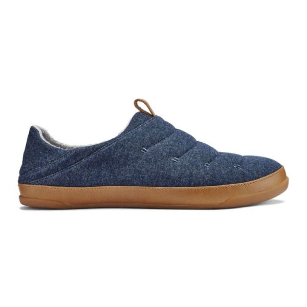 Olukai | Mahana Men's Jersey Slippers - Trench Blue - Click Image to Close