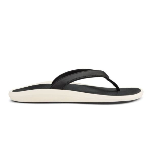 Olukai | Pi'oe Women's Beach Sandals - Black / Dark Shadow