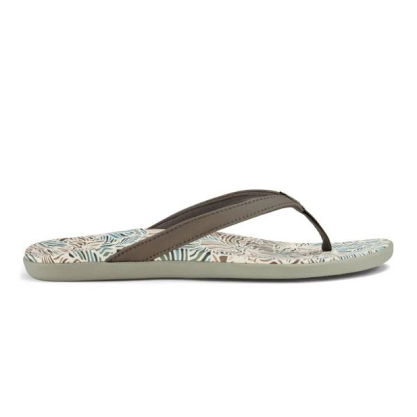 Olukai | Ho'opio Hau Women's Beach Sandals - Warm Taupe / Hua