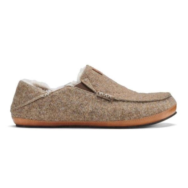 Olukai | Moloa Kilohana Men's Wool Slippers - Mustang - Click Image to Close