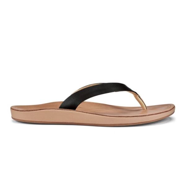 Olukai | Nonohe - Black / Golden Sand