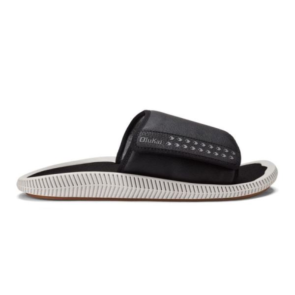 Olukai | Ulele 'Olu Men's Slide Sandals - Black - Click Image to Close