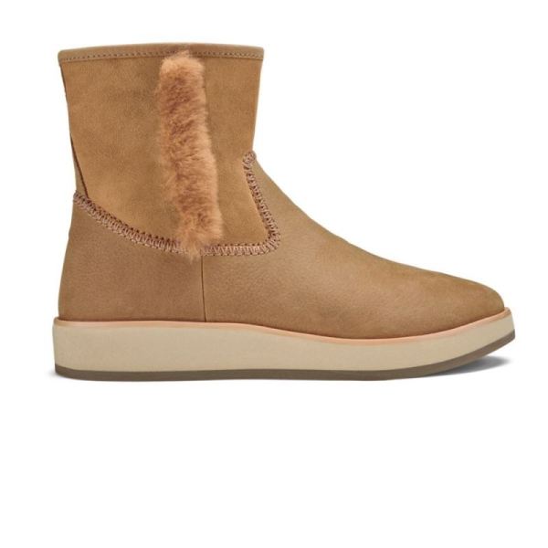 Olukai | Pa'ina Hulu Women's Shearling Boots - Tan - Click Image to Close