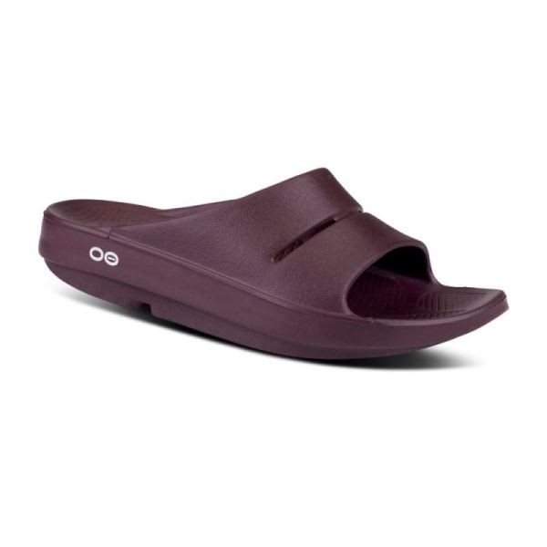 Oofos Shoes Men's OOahh Slide Sandal - Cabernet