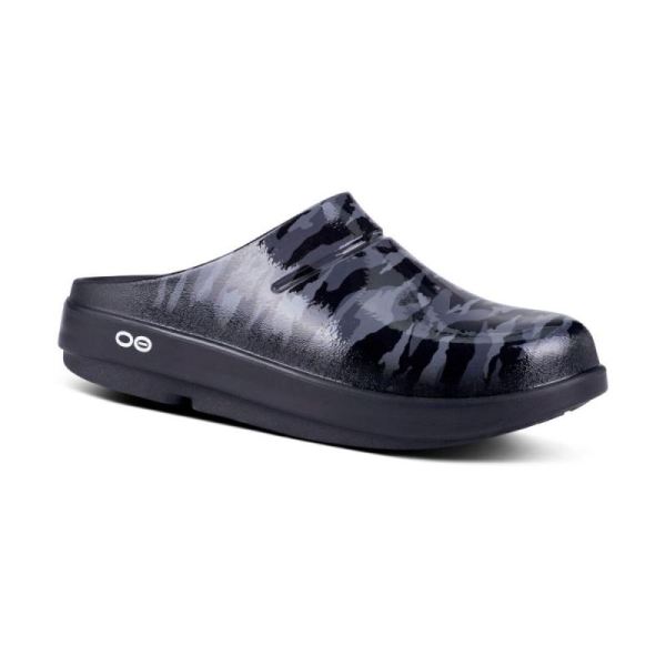 Oofos Shoes Women's OOcloog Limited Edition Clog - Black Camo - Click Image to Close