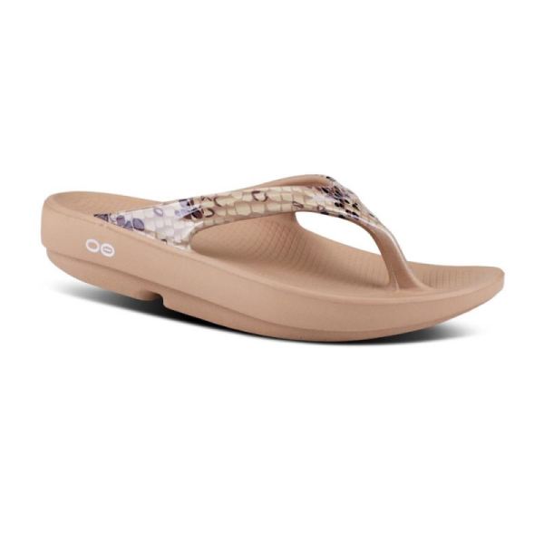 Oofos Shoes Women's OOlala Limited Sandal - Desert Snake - Click Image to Close