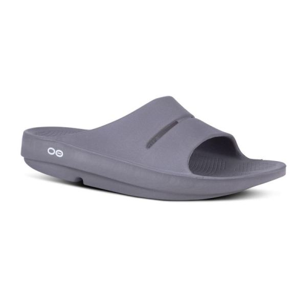 Oofos Shoes Women's OOahh Slide Sandal - Slate