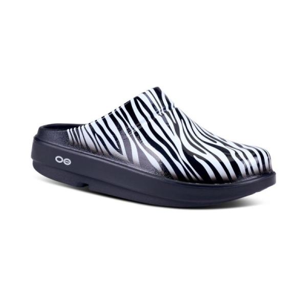 Oofos Shoes Women's OOcloog Limited Edition Clog - Zebra