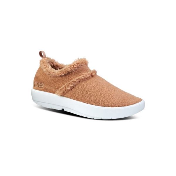 Oofos Shoes Women's OOcoozie Low Shoe - Chestnut - Click Image to Close