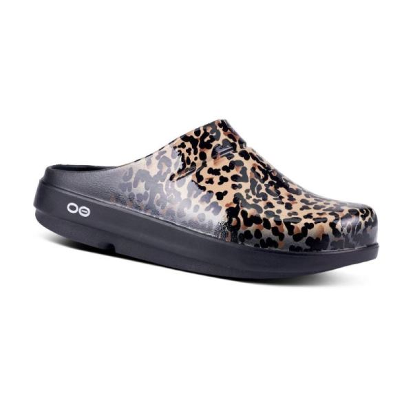 Oofos Shoes Women's OOcloog Limited Edition Clog - Leopard - Click Image to Close