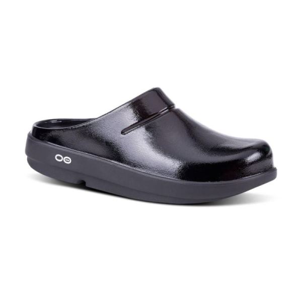 Oofos Shoes Women's OOcloog Luxe Clog - Black - Click Image to Close