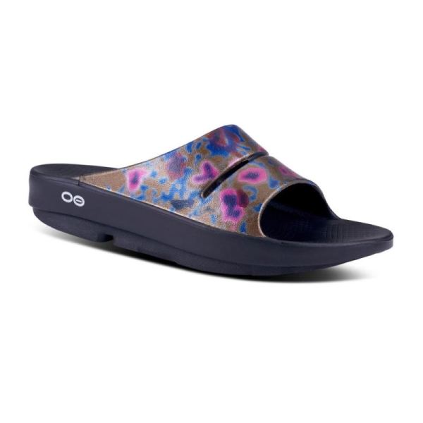 Oofos Shoes Women's OOahh Luxe Slide Sandal - Kaleidoscope