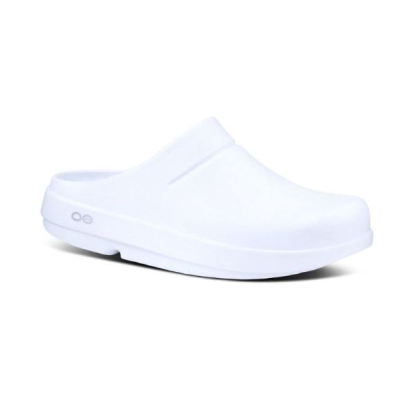 Oofos Shoes Women's OOcloog Clog - White - Click Image to Close