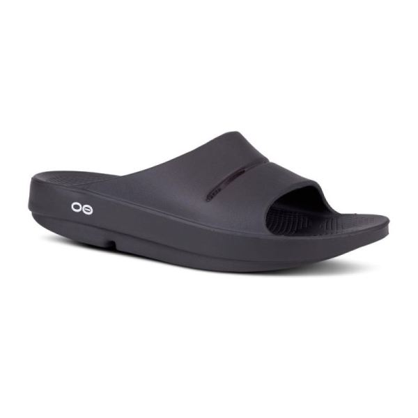 Oofos Shoes Men's OOahh Slide Sandal - Black