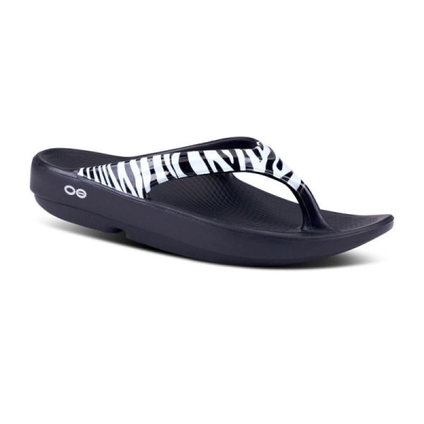 Oofos Shoes Women's OOlala Limited Sandal - Zebra